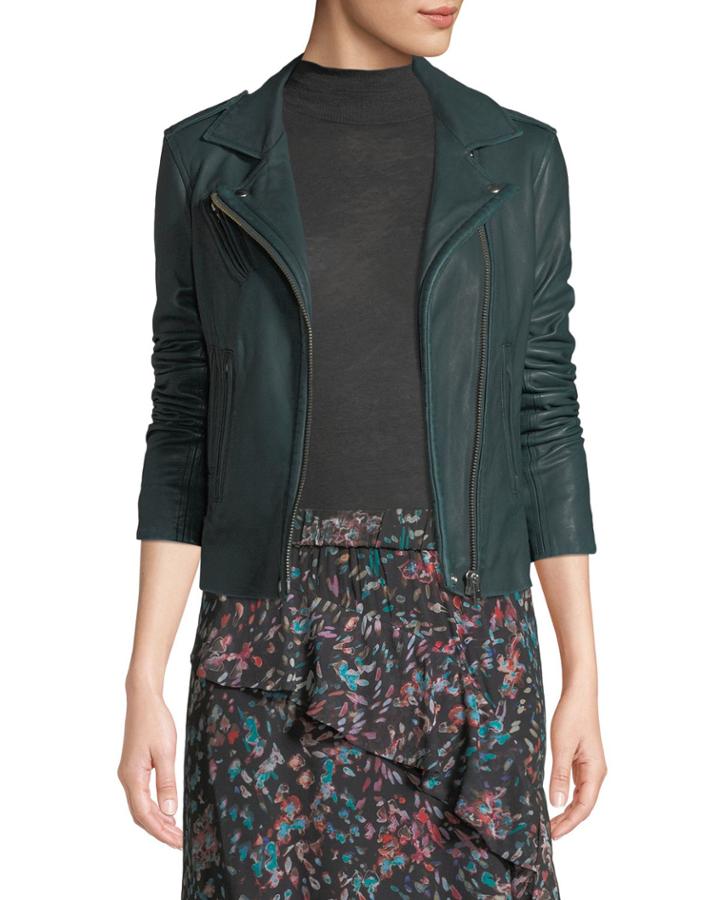 Han Leather Zip-front