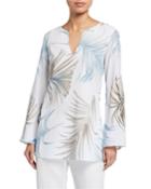 Wilmer Palm Print Blouse