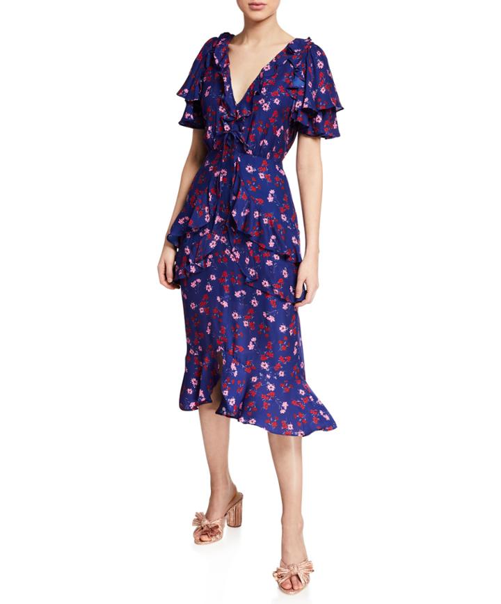 The Yearning Floral-print Ruffle