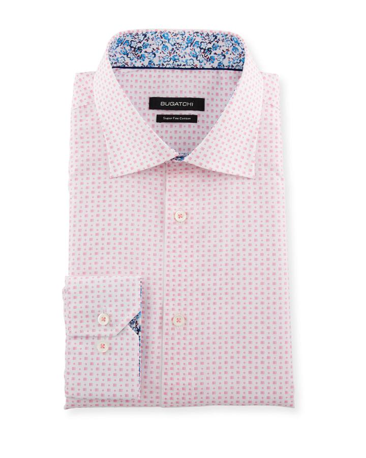 Men's Shaped-fit Dot & Square Dress