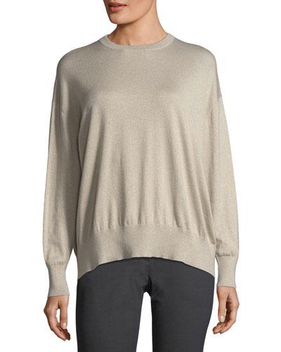 Cashmere Long-sleeve Metallic