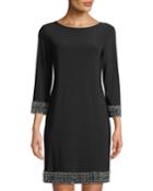 Embellished-trim Jersey