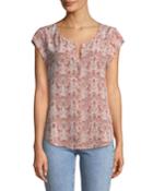 Iva Cap-sleeve Snake-print