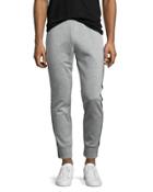 Teknit Track-stripe Jogger Pants, Gray