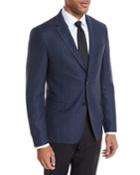 Small Windowpane Wool Jacket