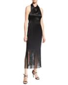 Nina Fringe Halter Dress