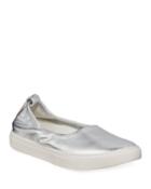 Kam Ballet Metallic Leather Slip-on
