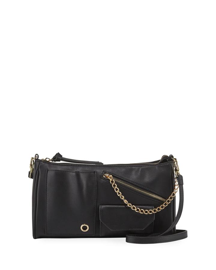 Kate Faux-leather Zip-top Crossbody Bag