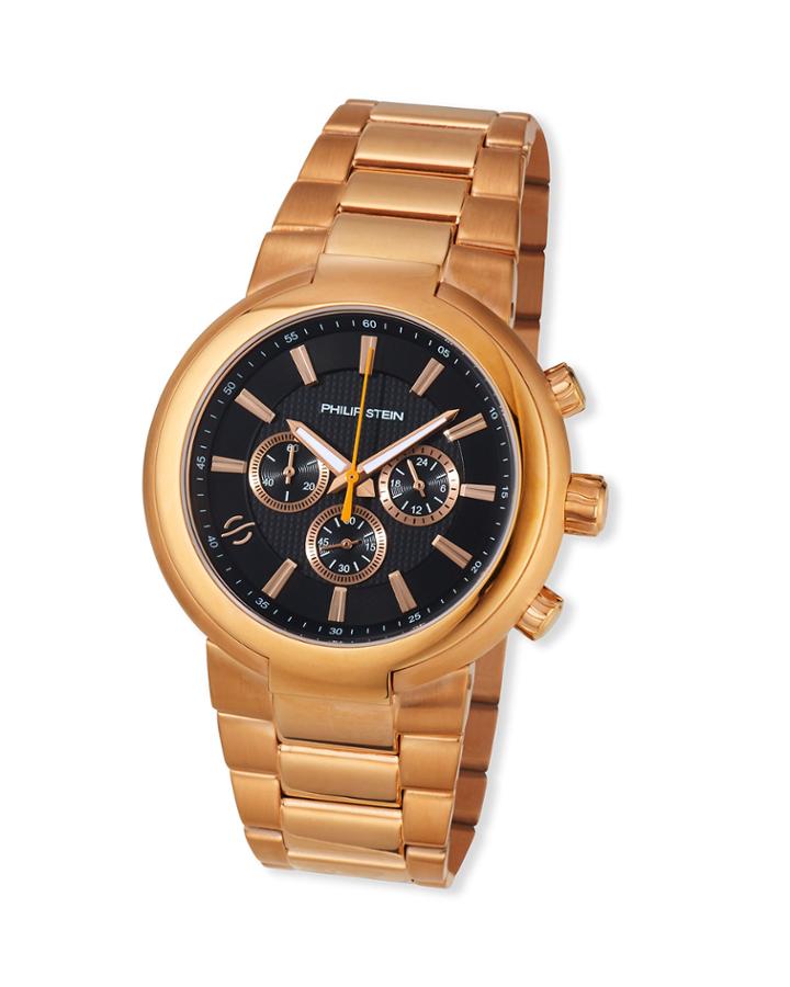 44mm Chronograph Bracelet Watch, Rose Gold