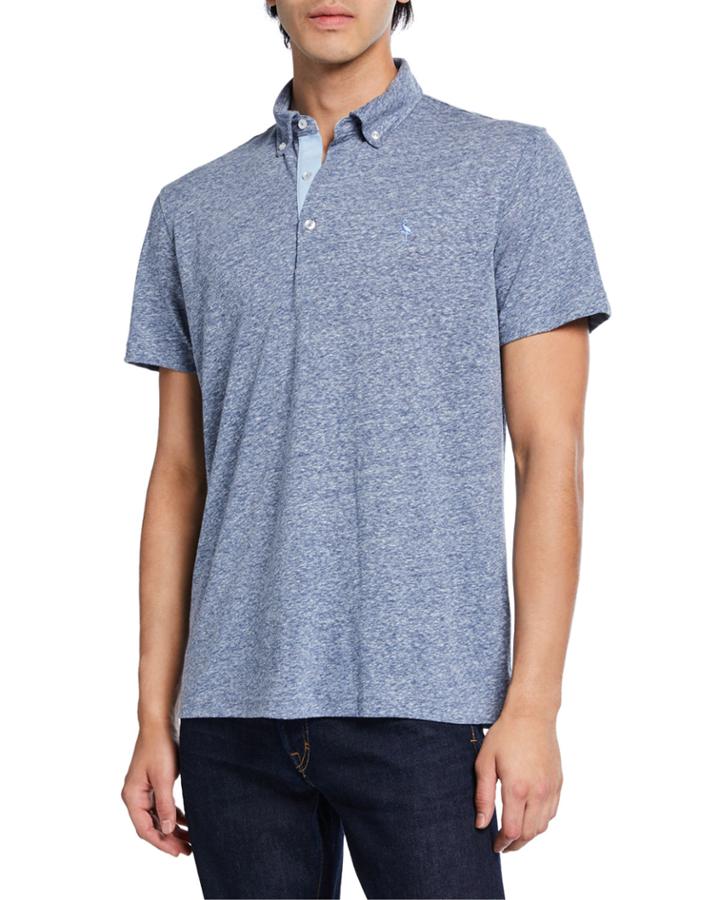 Men's Linen Melange Polo