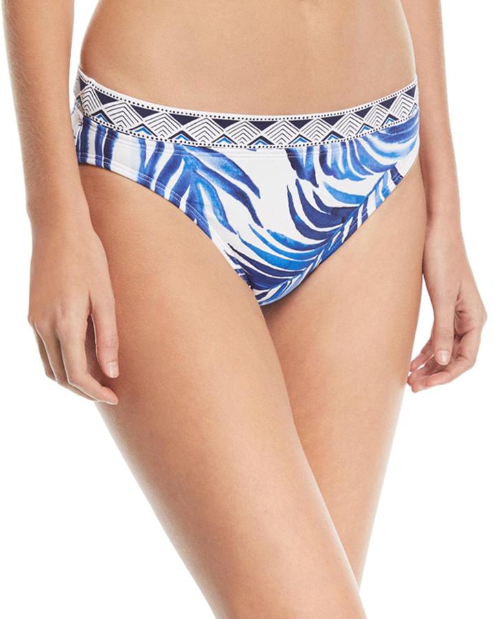 Banded Hipster Printed Swim Bikini Bottoms