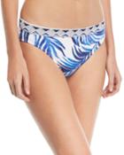 Banded Hipster Printed Swim Bikini Bottoms