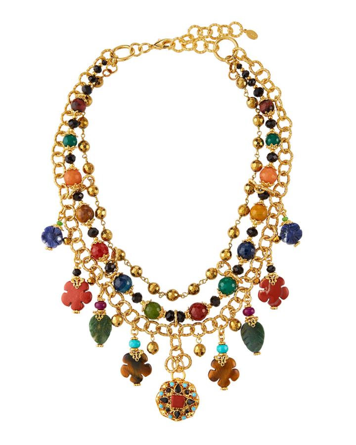 Semiprecious Multi-collar Necklace