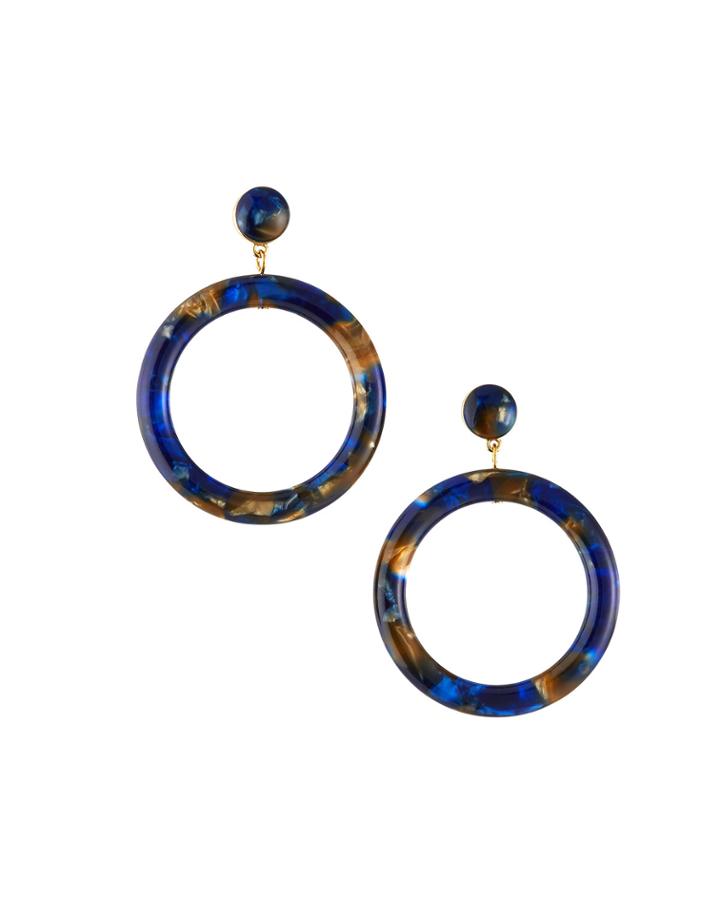 Marquis Front-hoop Earrings