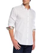 Men's Long-sleeve Solid Jacquard