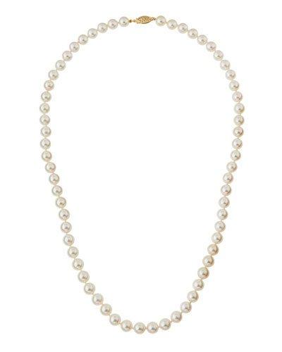 White Akoya Pearl Necklace,