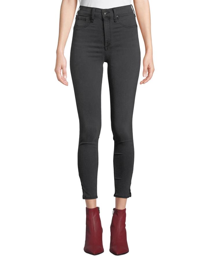 High-rise Ankle Skinny Jeans With