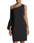 One-sleeve Handkerchief Dress