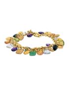 Estate 18k Multi-stone Shaker Bracelet