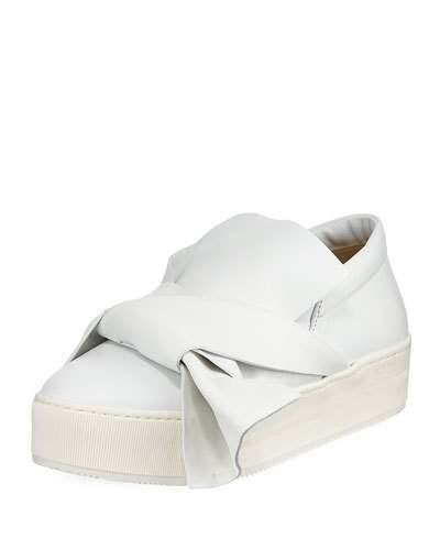 Bow Leather Platform