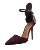 Ella Leather Beaded Pump
