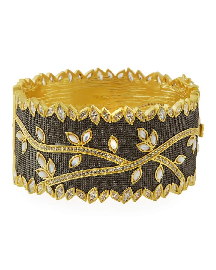 Fleur Bloom Leaflet Hinge Cuff
