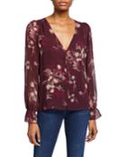 Bolona Floral Button-front Blouse