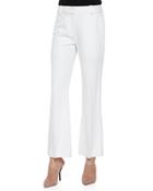 Cropped Flared Pants, Ivory