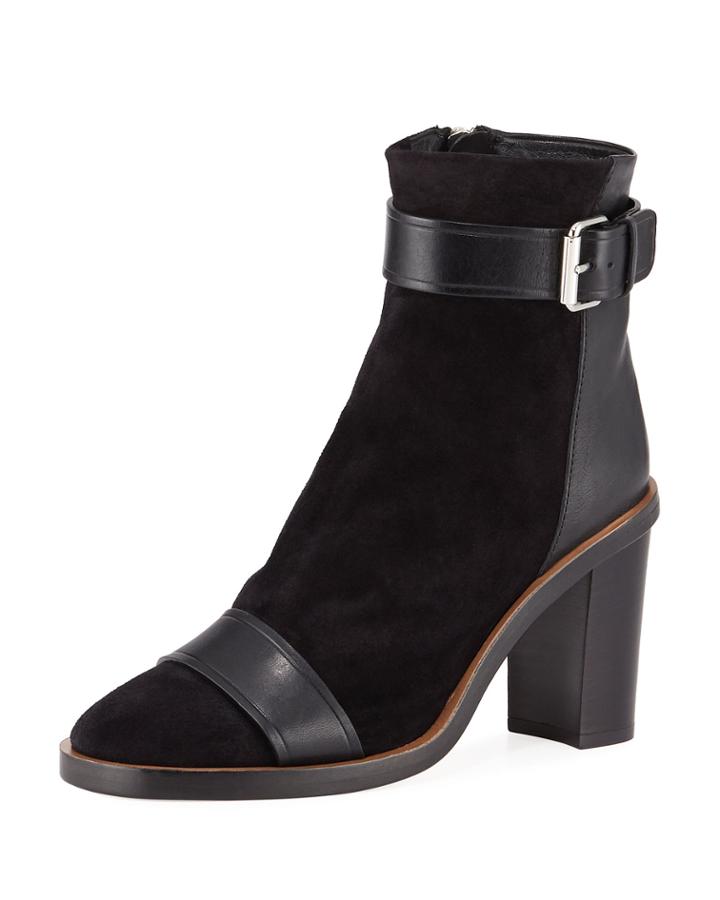 Gussie Suede And Leather Booties