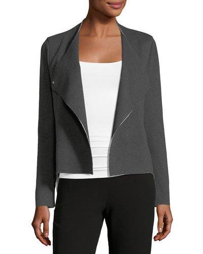 Double-snap Blazer Jacket