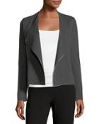 Double-snap Blazer Jacket