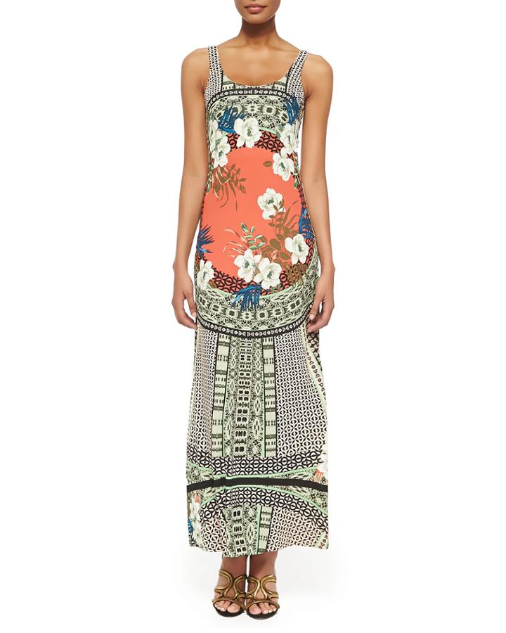Etro Tank Maxi Dress With Tribal Print, Women's, Size: