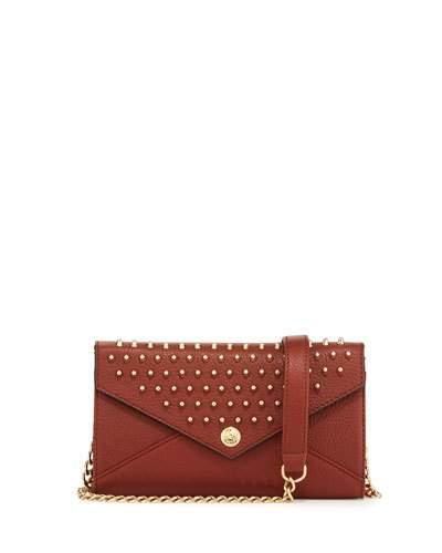 Smith Studded Crossbody Wallet, Whiskey