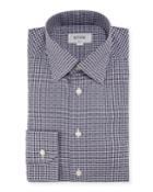 Slim Checked Cotton Dress