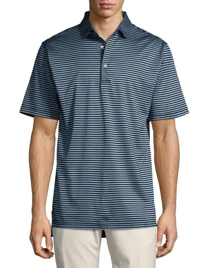 Crown Classic Striped Cotton Polo