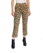 Loverboy Leopard-print Relaxed Cropped