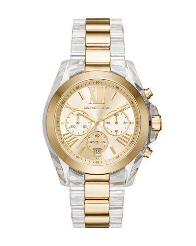 43mm Bradshaw Acetate Watch, Golden