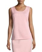 Signature Santana Knit Tank, Pink