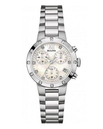 30mm Chronograph Watch W/ Diamonds