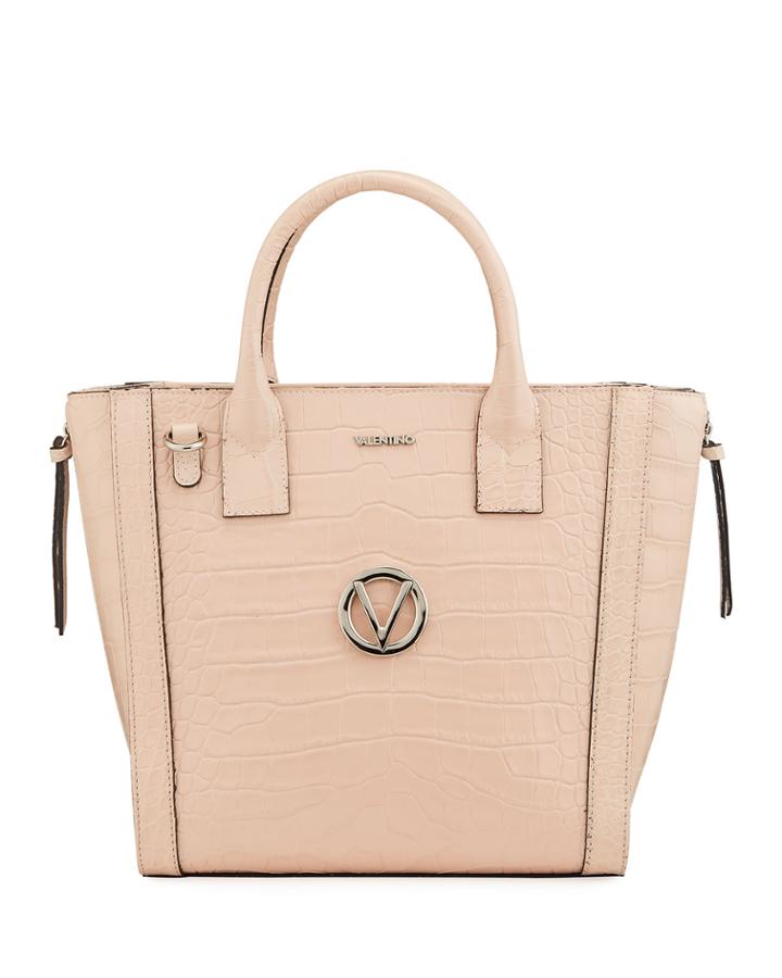 Charmont Mock-croc Satchel Tote Bag