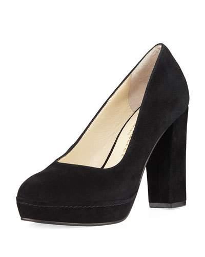 Moon Suede Platform Pump