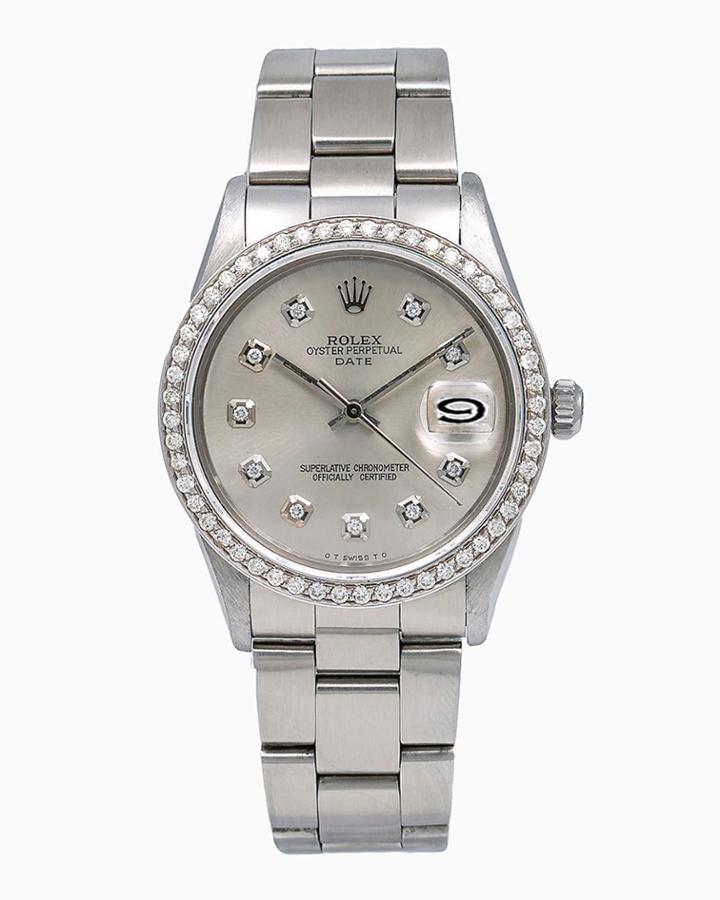 Pre-owned Oyster Perpetual Datejust Watch With Diamonds,