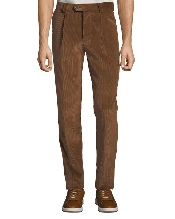 Men's Leisure Fit Darted Corduroy Pants