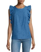 Caval Butterfly-sleeve Top,