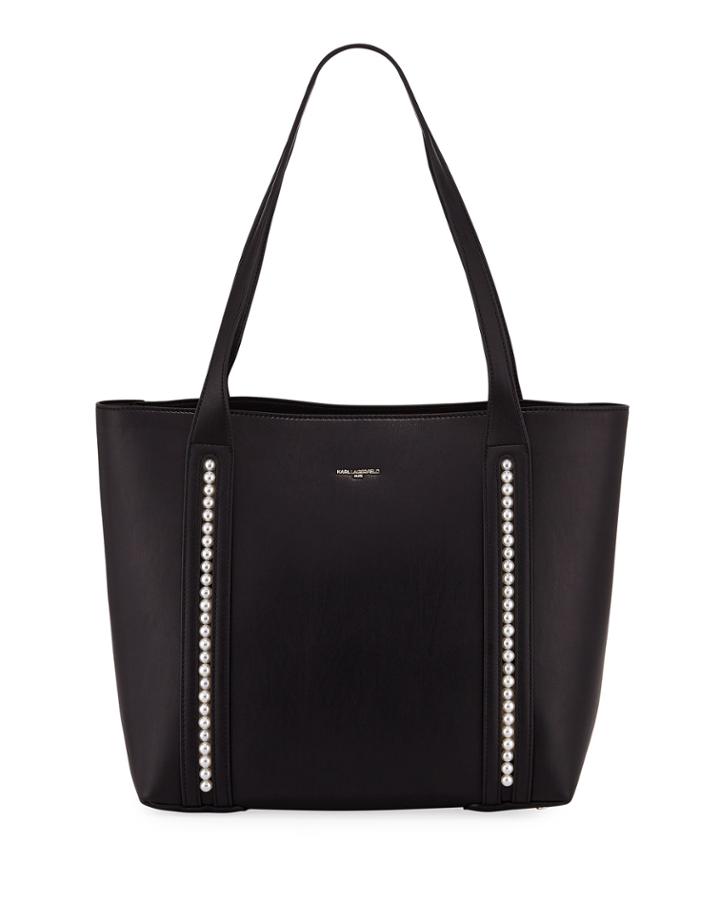 Finoola Pvc Pearly Trim Tote Bag
