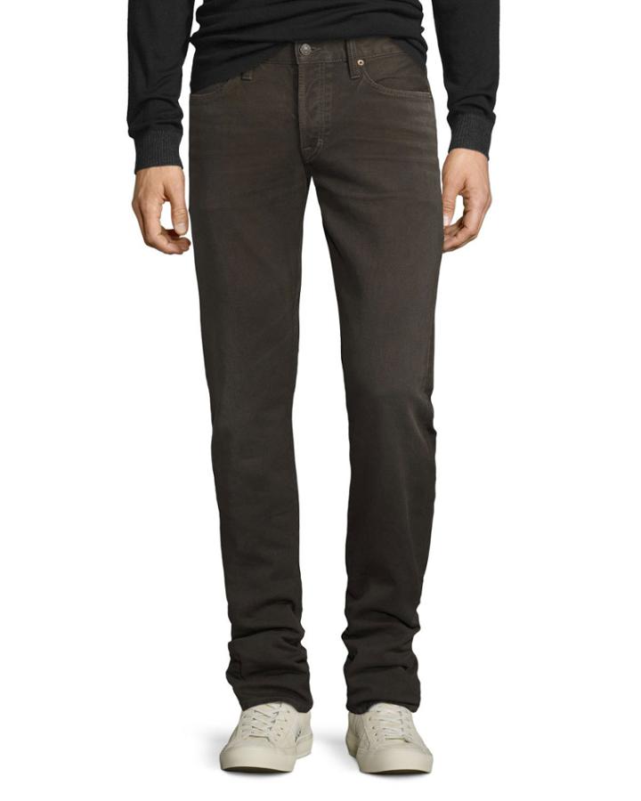 Five-pocket Corduroy Pants, Brown