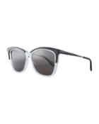 Square Metal & Acetate