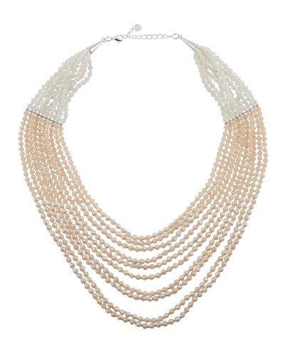 Multi-strand Crystal Statement Necklace
