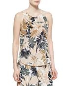 Patricia Silk Floral-print Top