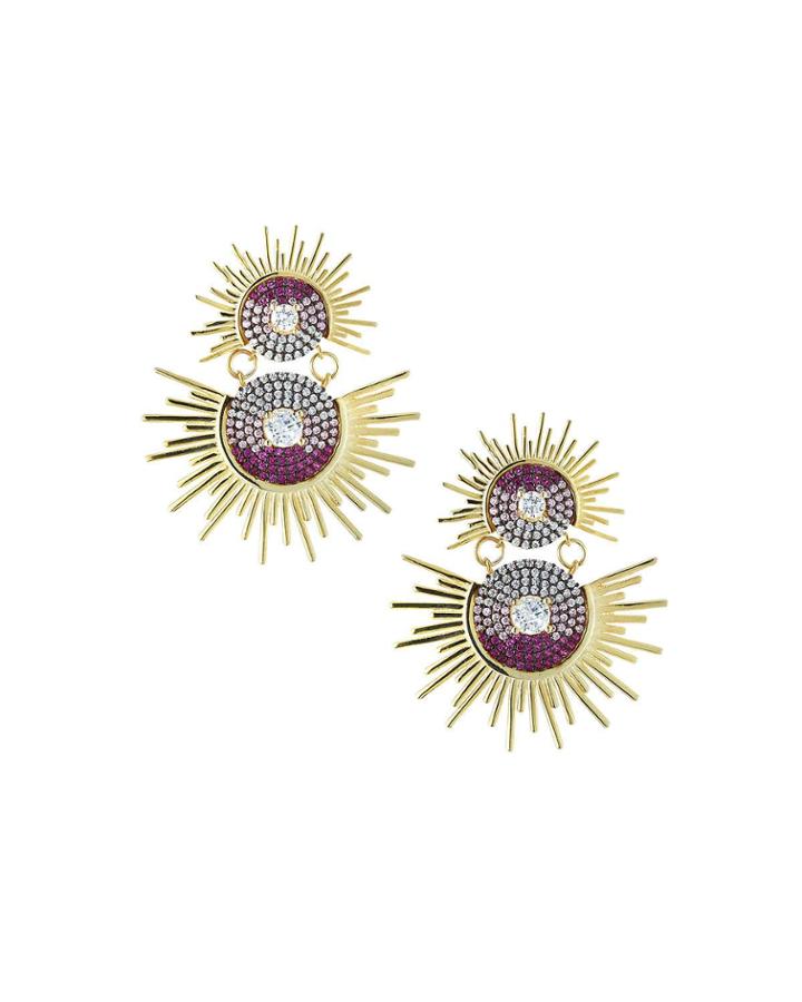 Sunburst Drop Earrings